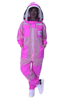 3 layer pink suit